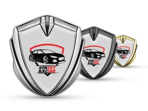 Badge Self Adhesive Luxury Design Shiny Metal